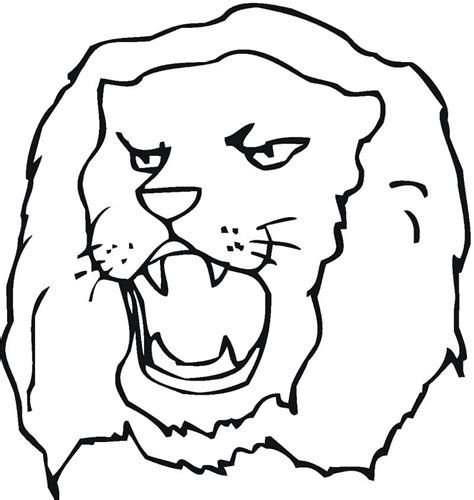 lion face coloring page  printable coloring pages  kids