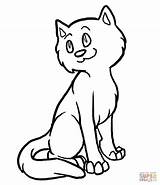 Cat Cartoon Coloring Cats Pages Lovely Kitty Drawing Head Printable Supercoloring Color Cute Anime Easy Ragdoll Animals Cartoons Print Kitten sketch template