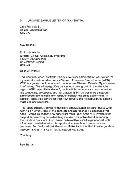 sample letter  attached documents collection letter template