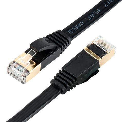 cat ethernet cable rj flat shielded sstp netwok lan cable patch cordm modem
