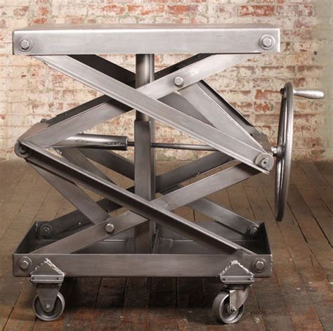 creative  stylish diy height adjustable table ideas  lift table welding table vintage