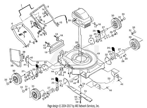 electric mower diagram bail