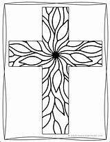 Cross Coloring Book Religious Pages Shop Adults Kids Printable Real Life sketch template
