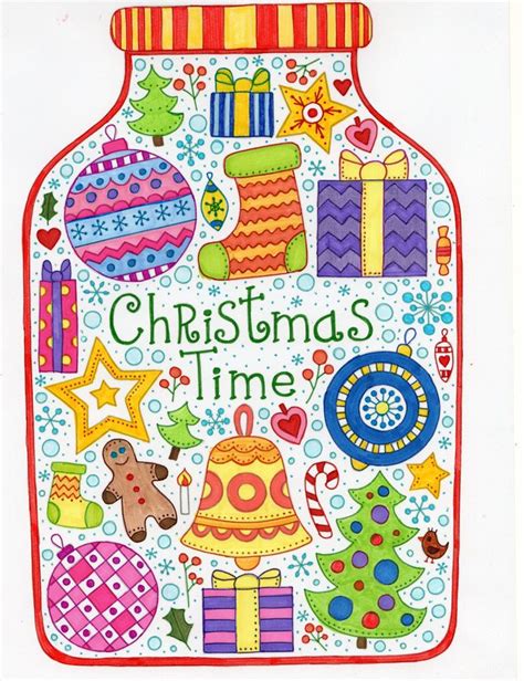 christmas zentangle coloring christmas coloring pages color