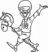 Jockey Horse Coloring Clipart Pages Cartoon Clip Kids Cliparts Working Sheet Library Clipartbest Getcolorings Point Color Getdrawings Preview sketch template