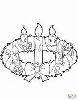 Advent Pages Coloring Printable Wreath Getcolorings sketch template