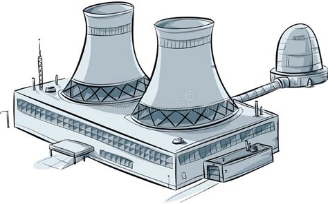 Nuclear Power Station Stock Illustration Image 41748835