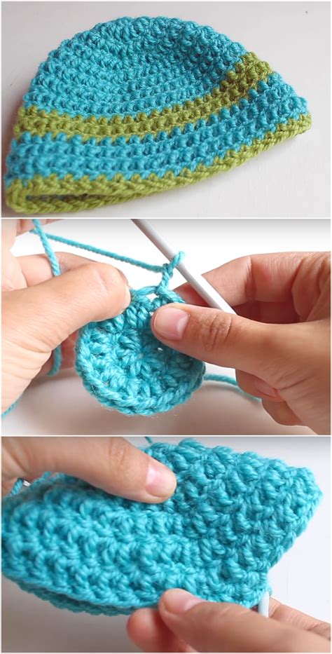 crochet  basic beanie hat  love crochet