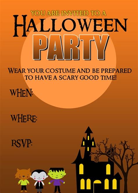 halloween party invitation  printable pretty providence