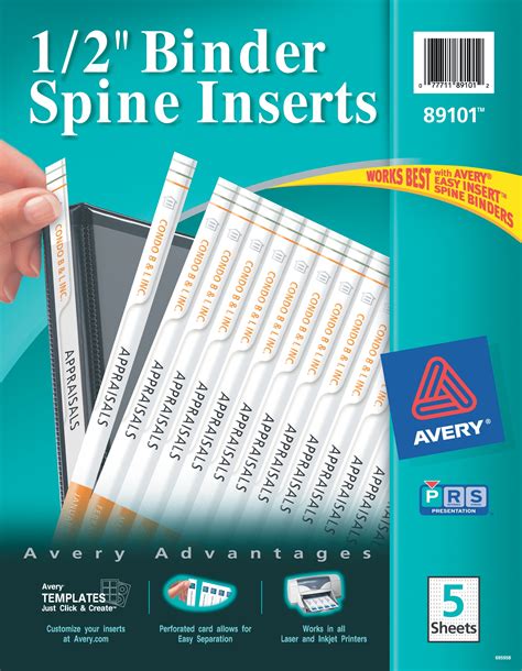 avery  binder spine inserts  inserts  walmartcom