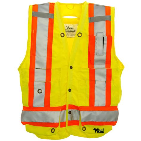 viking bright green medium surveyor safety vest grand toy