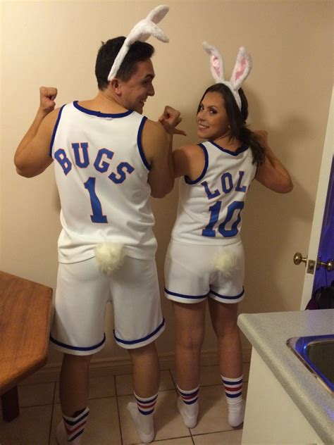 Diy Space Jam Costumes Bugs And Lola Bunny  Pinteres