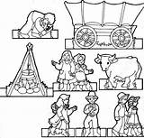 Pioneer Coloring Lds Clipart Pioneers Pages House Little Kids Paper Primary Dolls Children Family Friend Printables Activities Games Color Wagon sketch template