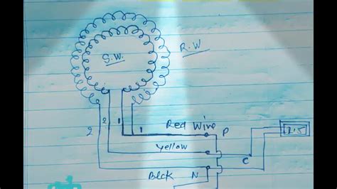 ceiling fan connection diagram video youtube