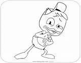 Ducktales Coloring Pages Huey Disneyclips Creeped Looking sketch template