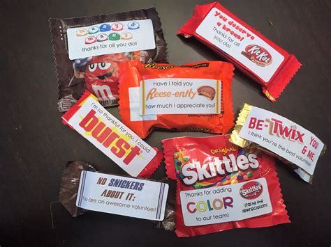 candy appreciation labels volunteer appreciation printable deeper kidmin
