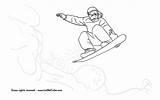 Snowboard Jazda Kolorowanka Druku 1008 Transporte Drukowanka Malowankę Wydrukuj sketch template