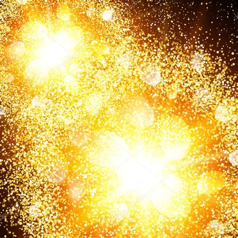 abstract golden explosion  gold glittering elements burst
