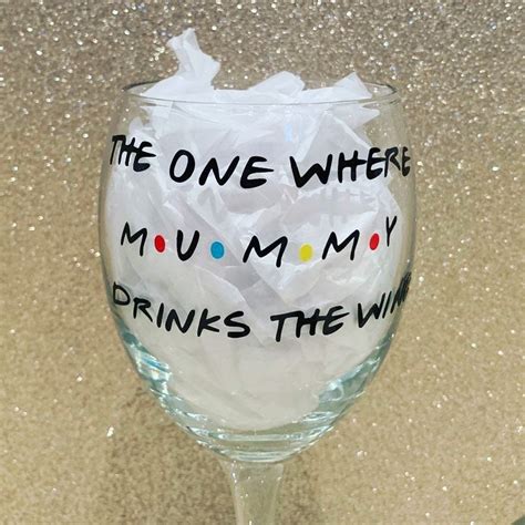 Personalised Friends Tv Show Inspired Wine Glass Etsy De
