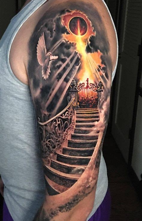 Cool Stairway To Heaven Tattoos Design On Stylevore