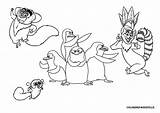 Madagascar Coloring Pages Penguins King Julien Penguin Tacky Color Friends Colouring Clipart Pole North Easy Cartoon Library Popular Kids Print sketch template