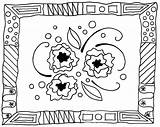 Coloring Modern Adult Pages Favecrafts Floral Ndebele sketch template