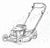 Mower Lawn Drawing Getdrawings sketch template