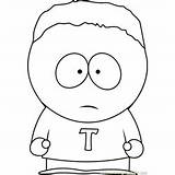 South Park Coloring Token Pages Cartman Eric Butters Coloringpages101 Color sketch template