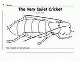 Coloring Cricket Quiet Very Pages Print Carle Eric Activities Printable Coloringhome Choose Board sketch template
