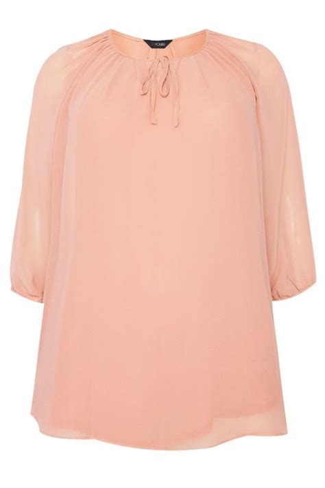 Size Up Peach Gypsy Blouse Sizes 16 To 36 Yours Clothing