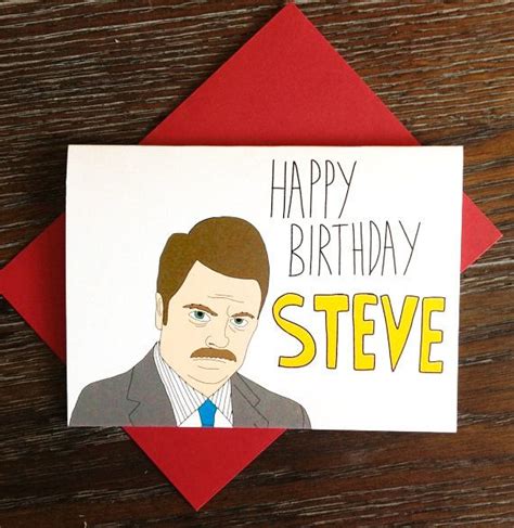 Parks And Rec Ron Swanson Happy Birthday Wrong Name Quote