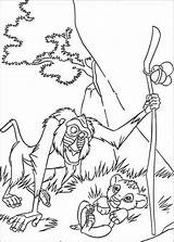 Rafiki Leeuwenkoning Simba Kleurplaat sketch template