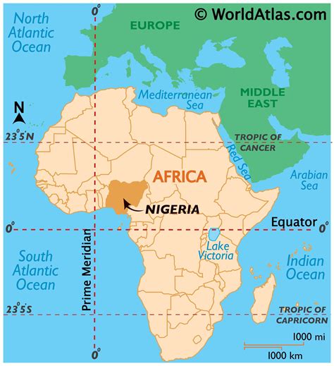 nigeria map geography  nigeria map  nigeria worldatlascom