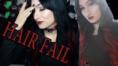 Hair Fail Red And Black Ombre Hair Youtube