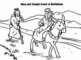 Mary Joseph Coloring Bethlehem Donkey Pages Travel Clipart Journey Jesus Drawing Color Baby Getcolorings Webstockreview sketch template