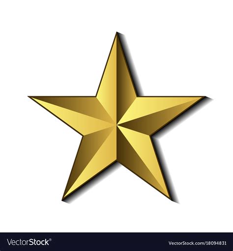 golden star symbol royalty  vector image vectorstock