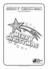 Coloring Christmas Pages Star Cool Tree sketch template