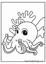 Octopus Coloring Iheartcraftythings sketch template