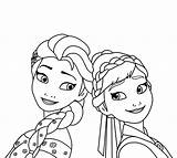 Coloring Frozen Katya sketch template