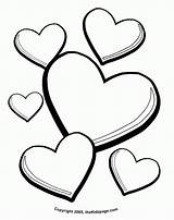 Heart Pages Colouring Coloring Clip Clipart sketch template