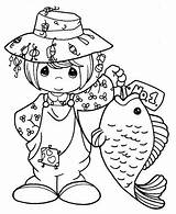 Fisherman Coloring Pages Getcolorings sketch template