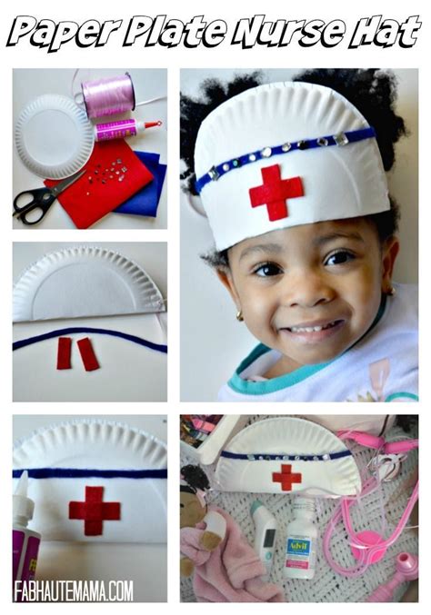 sick toddler survival kit diy paper plate nurse hat fab haute mamaa