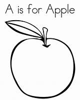 Coloring Fruit Apple Pages Printable Designlooter Alphabet Printablecolouringpages Credit Drawings School 1144 08kb Game sketch template