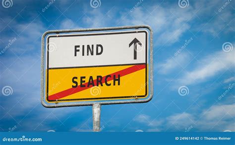 street sign find  search stock photo image  signpost