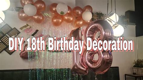 diy  birthday decoration diy simple decorations youtube
