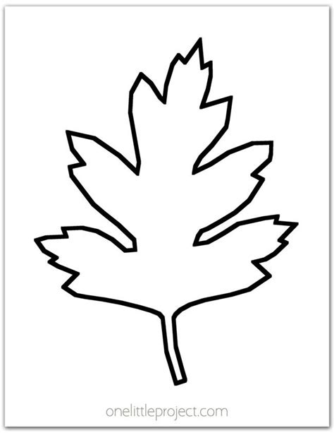hawthorn leaf template     printable fall leaf template