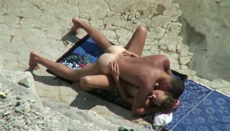 careless horny couple caught fucking on beach on my spy cam video
