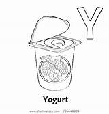 Coloring Yogurt Letter Pages Getcolorings Getdrawings sketch template