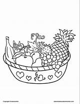 Coloring Pages Kids Nutrition Food Learning Month Drawing Easy Worksheet Healthy Clipart Popular Library Color Coloringhome Fruit sketch template