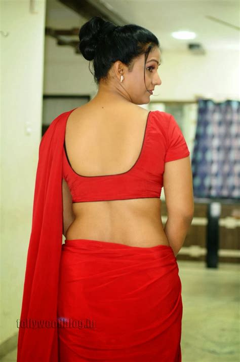 Supporting Actress Apoorva Hot In Red Saree Ophotoshoot
